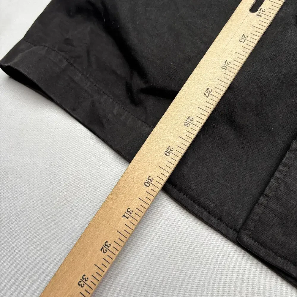 Vintage Stone Island AW 2005 Black Raso Gommato Hooded Jacket Men's Large